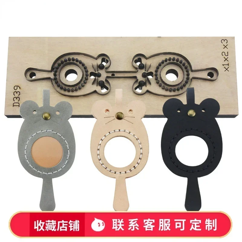 Totoro Key Chain Pendant Mouse Year Manual Leather Products Handmade Leather Die Customization