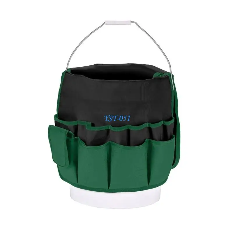 E15A Gardening Tool Storage Bag with Multiple Compartments for Organized Storage Easy Transport of Gardening Equipment