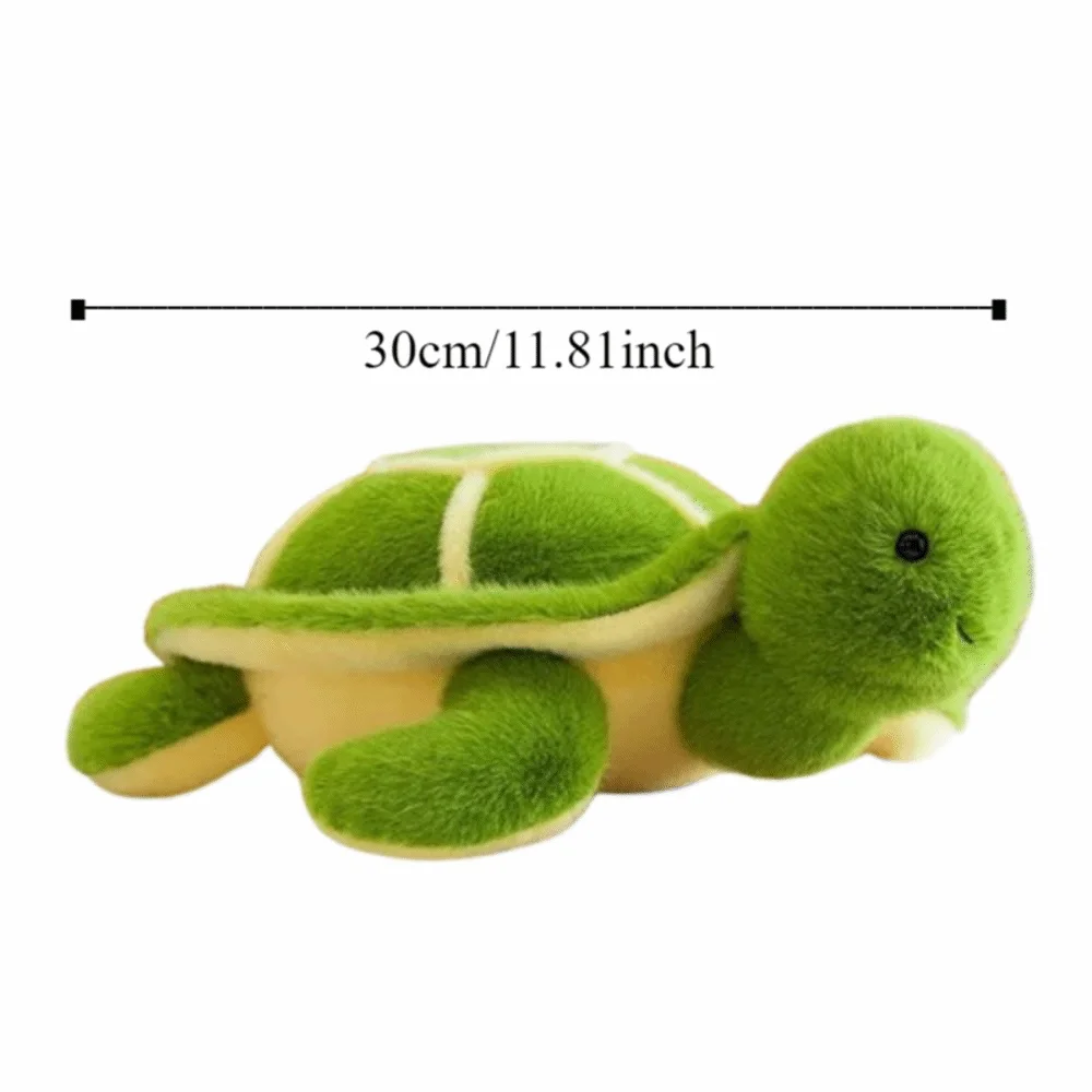 Tortue moelleuse endormie pour fille, Collection douce, peluche, dessin animé, tortue mignonne, Animal, anniversaire, noël