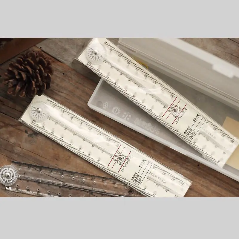 Transparent Acrylic Folding Ruler 30cm - Flexible Straight Edge Measuring Tool for Students & Office Use (Multi-Purpose Scale)