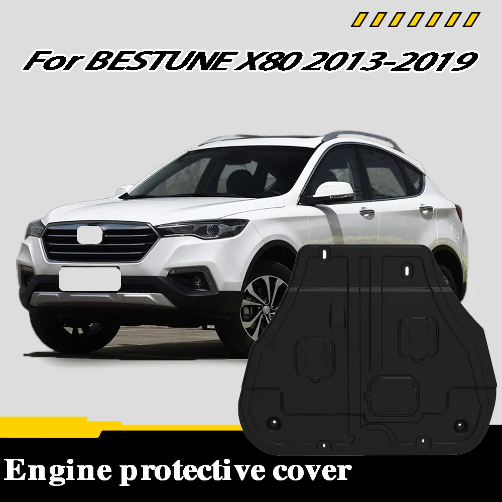 The engine undertray is suitable For BESTUNE X80 2013-2019 2.0L 1.8T providing protection for the engine undercarriage.