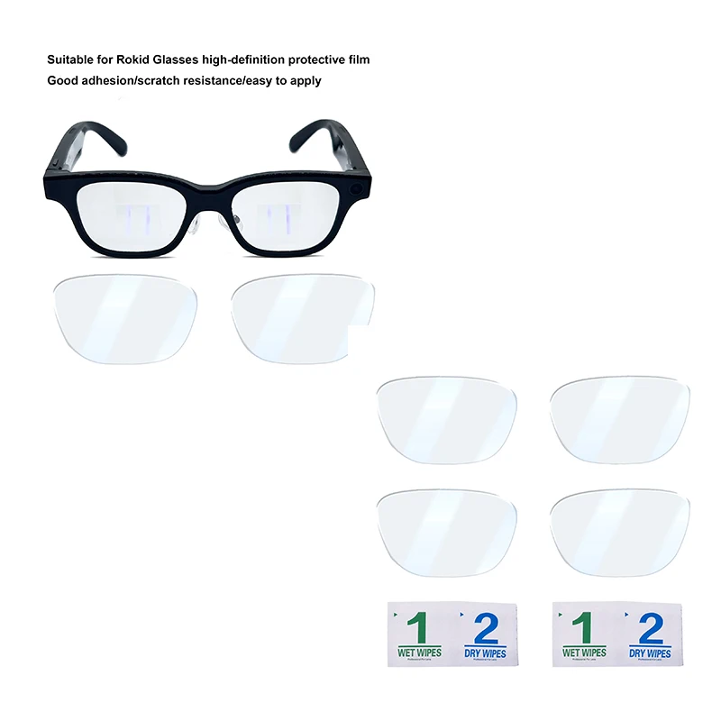 

Applicable for Rokid Glasses film set of high-definition anti-scratch AR glasses protective film front PET lens film