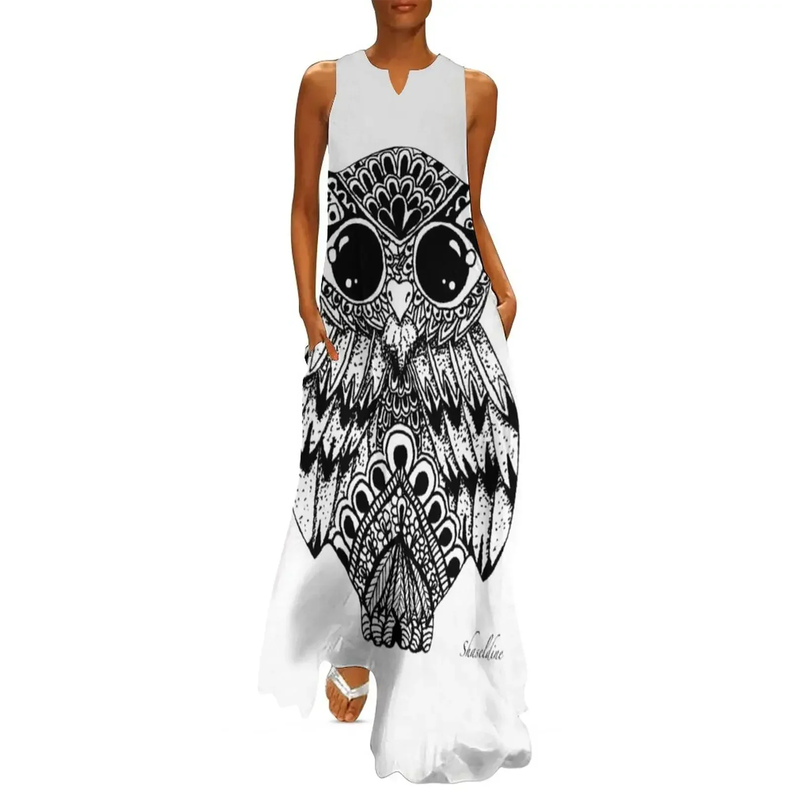 

Mandala Owl Long Dress Women's dress women clothing 2025 new arrivals summer dresses evening dress