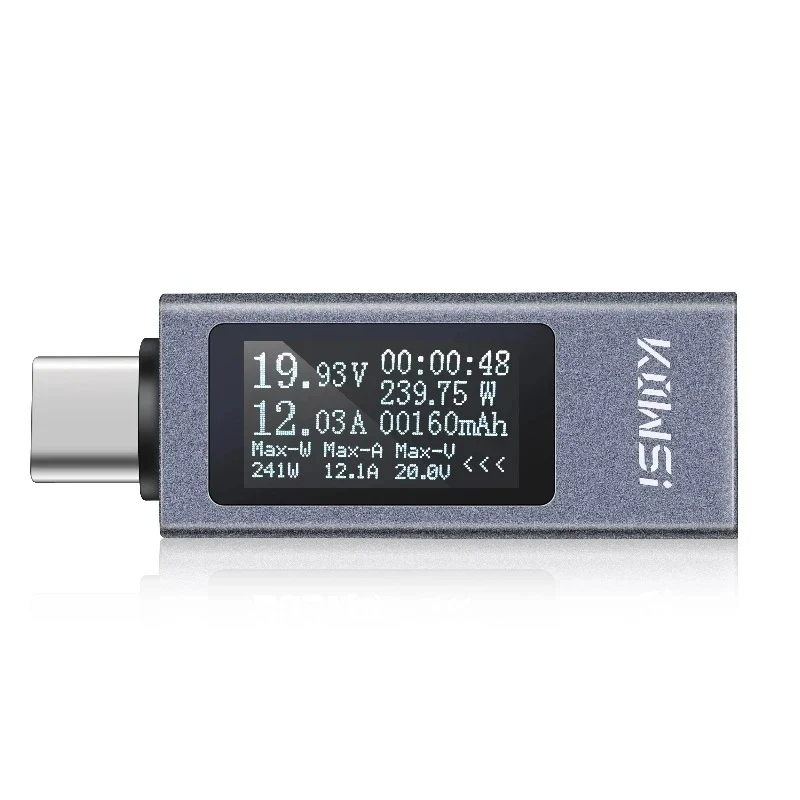 USB Type C Tester PD Charger Detector 4-30V 0-12A 240W OLED Power Meter KWS-2301 - view 4