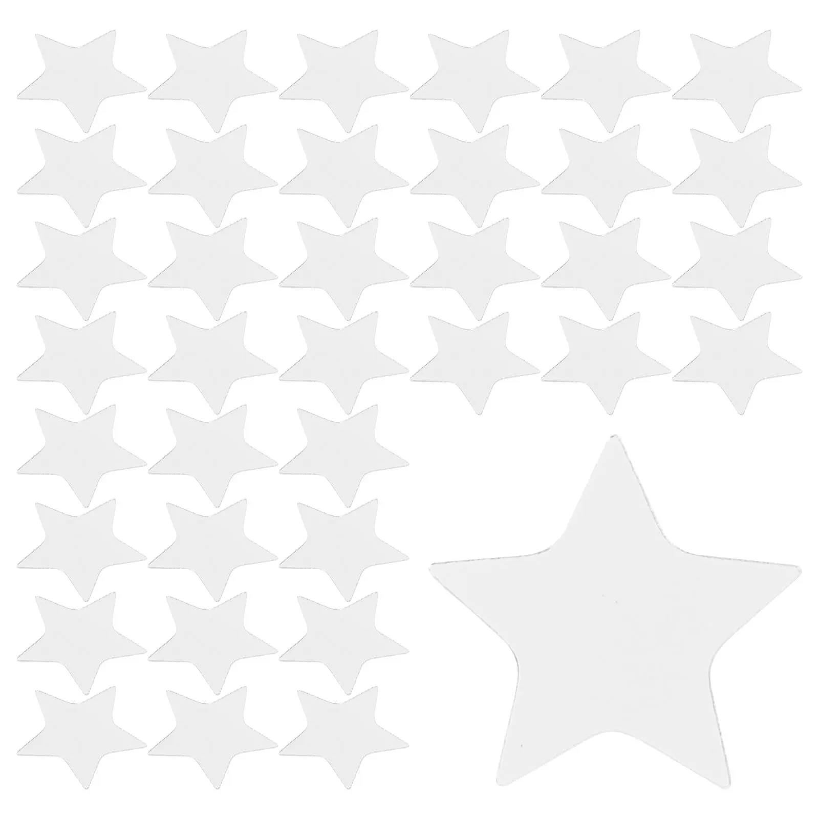 

100pcs Star Acrylic Sticker Decal For Bedroom Living Room Decor Wall Adhesive Sticker Acrylic Mirror Sheet Decorative Wall