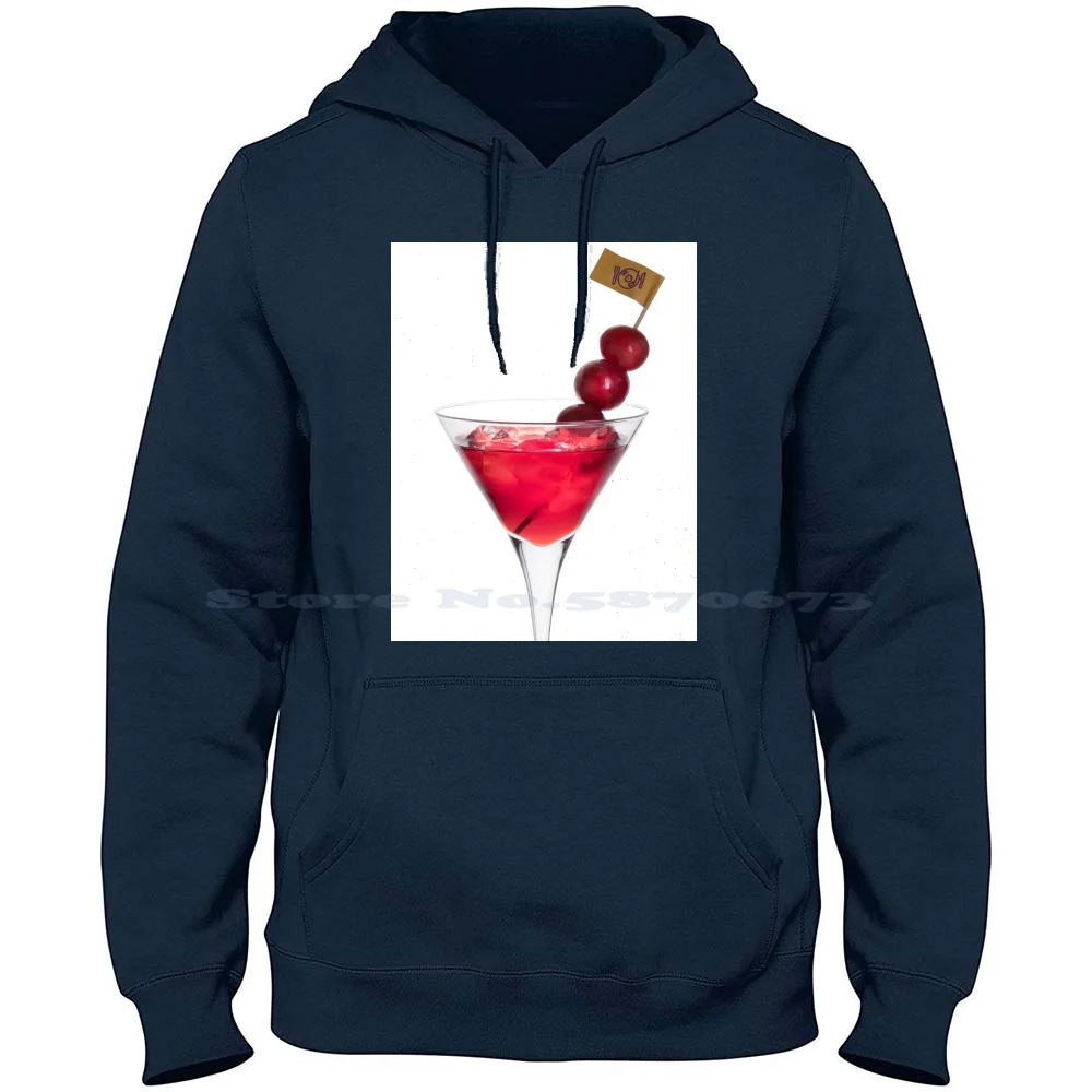 Cocktail With Cherry 100% Pure Cotton Hoodie Tshirt Wine Cocktail Liquor Drink Delicious Gin Vodka Berry Cherry Cosmopolitan