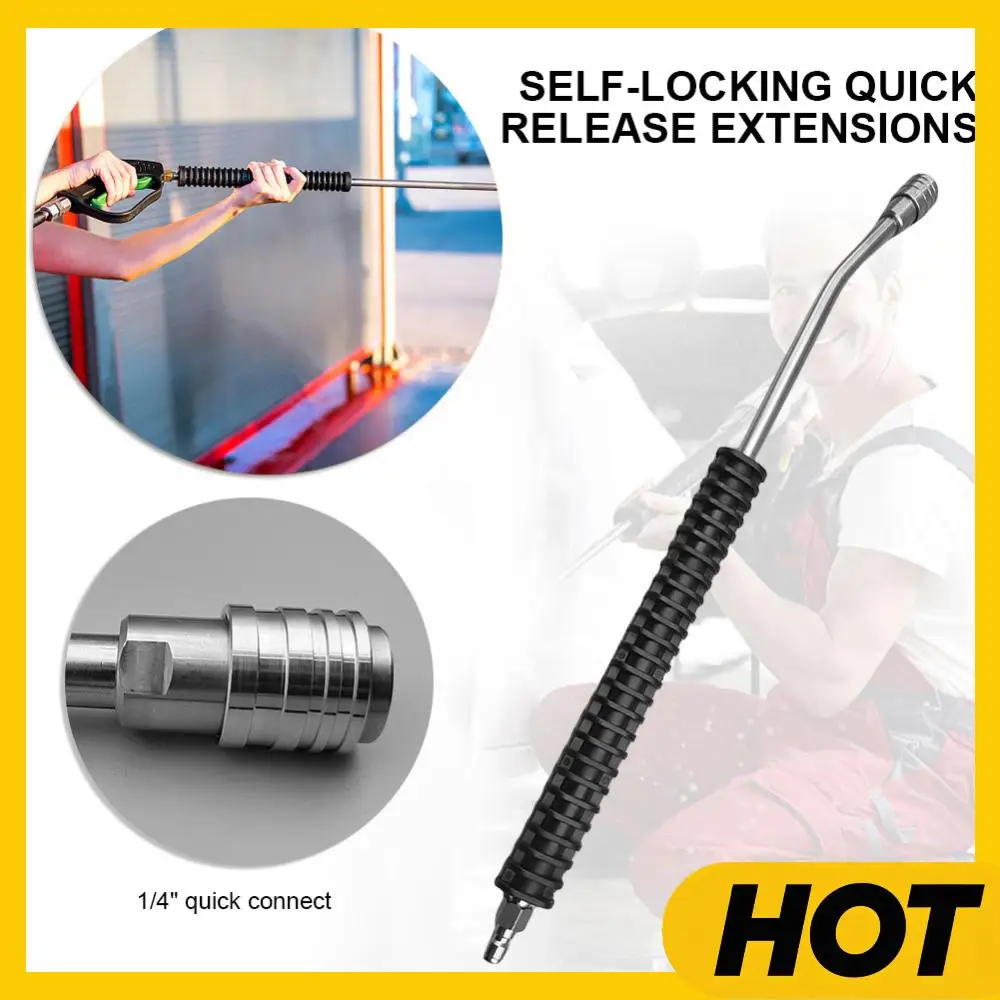 

High Pressure Car Jet Washer Lance Nozzle Stainless Steel Pressure Washer Extension Water Gun Extender Rod for Pressure Washer