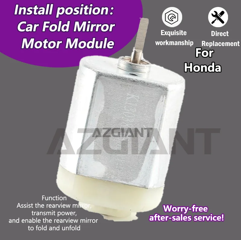 AZGIANT Motor eléctrico para espejos exteriores plegables para coche, para Honda XRV 2015-2022/Honda City GM6 MK4 2014-2019/Honda Civic MK9 2011-2017