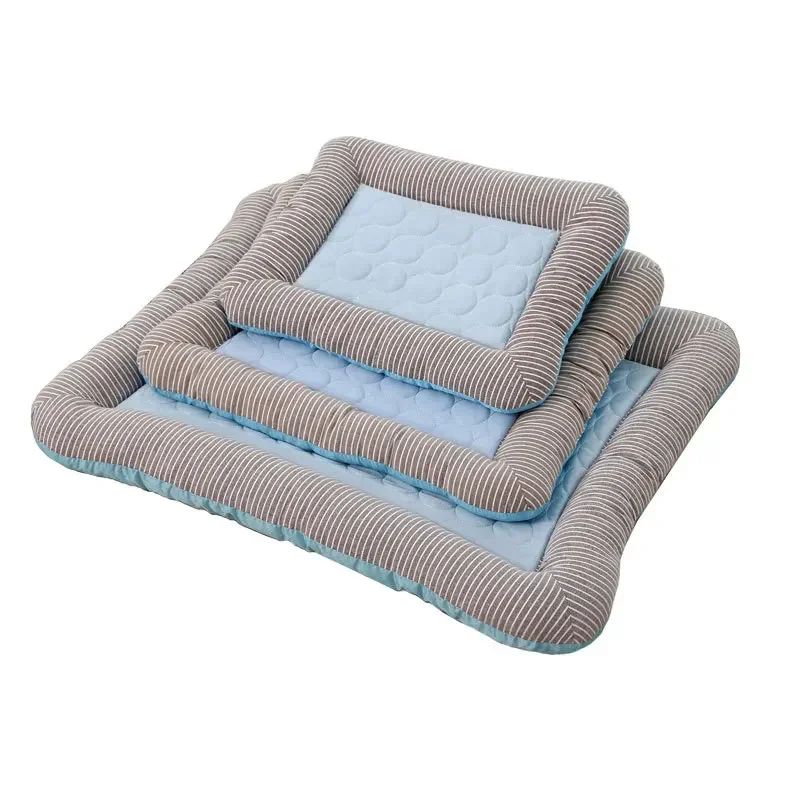 

Cooling Pad Bed for Dogs Cats Puppy Kitten Cool Mat Pet Blanket Ice Silk Material Soft for Summer Sleeping Pink Blue Breathable