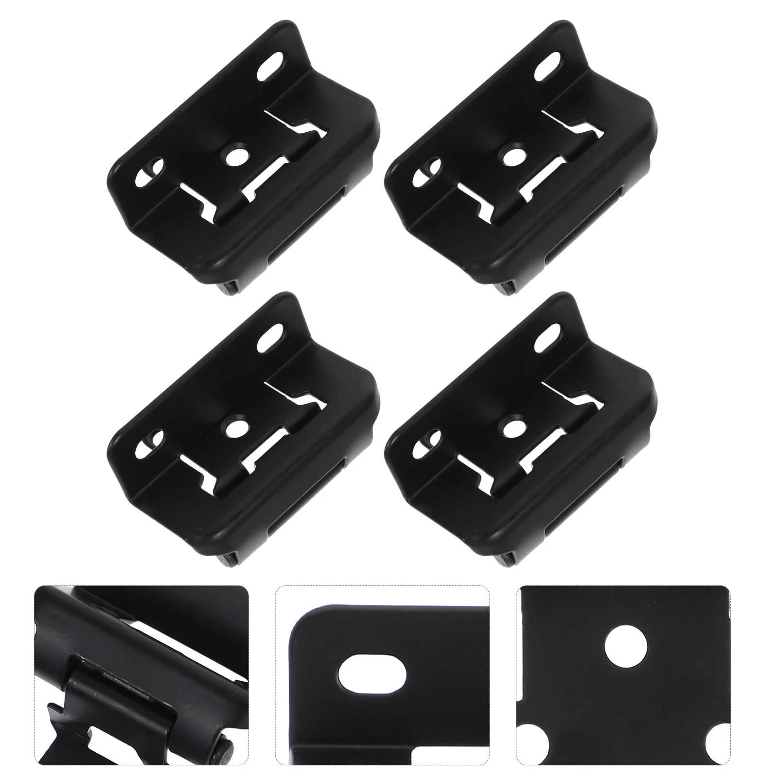 

4Pcs Self Closing Cabinet Hinges Metal Kitchen Door Hinges for Cupboard Furniture Strong Non Deformable Long Service Life