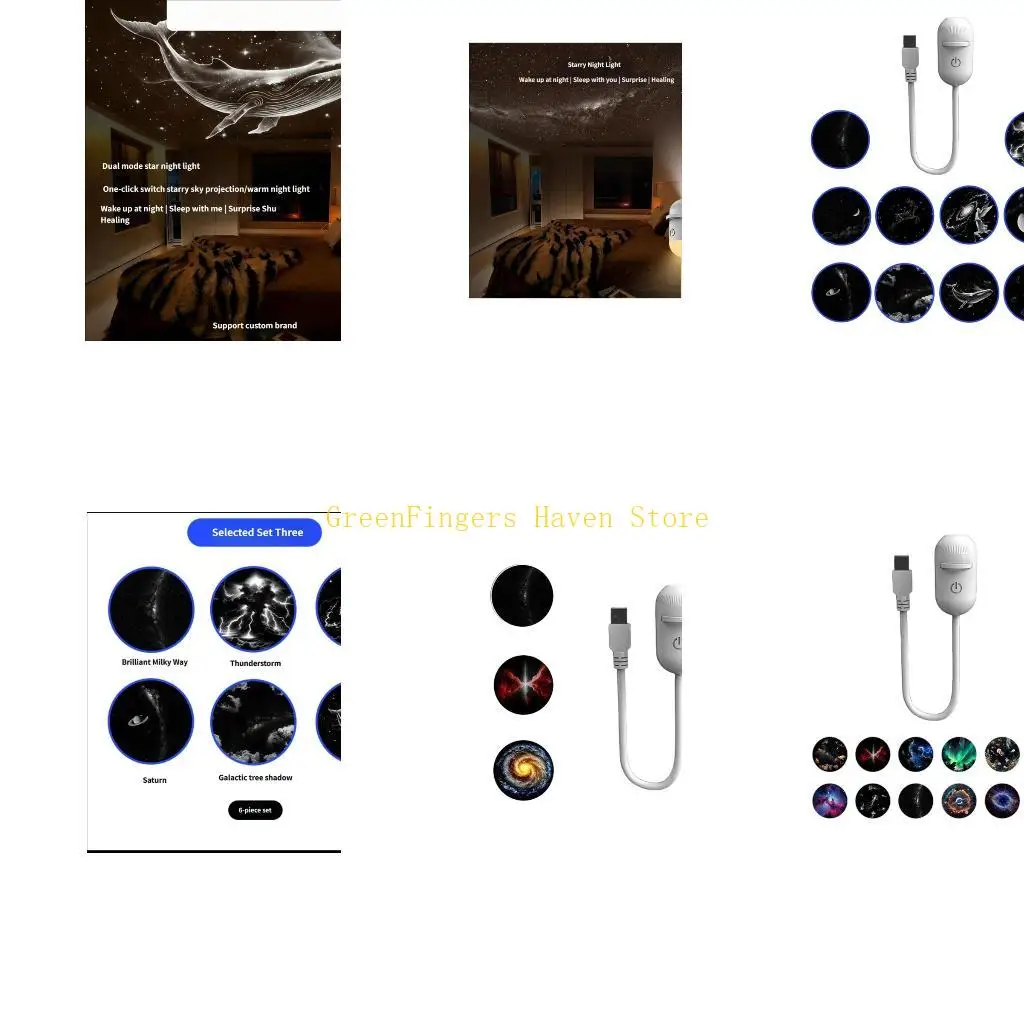 F68D Planet Projection Night Lamp Led Projection Light 360 Degree Rotating LED Planet Projector Lamp Enduring