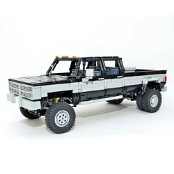 MOC-26919 Silverado-1986 K30 dually 4X4 remote control motor lithium battery electric toy assembled building block car model