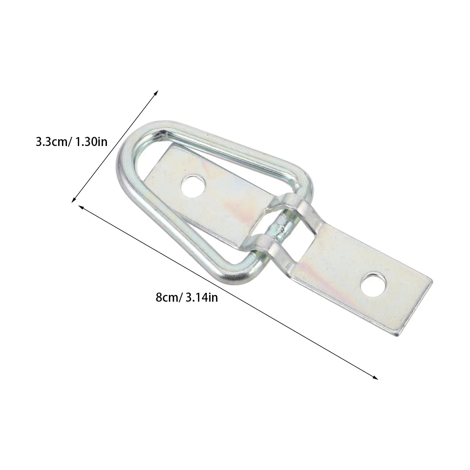 2Pcs Trailer Tie Down Anchors Heavy Duty D Ring Tie Down Hooks for Truck Bed Rv Camper Cargo Boat Trailer Accessories - view 2