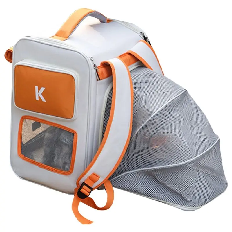 

Сумка-переноска для кошек AT29-Pet Travel Bag - дышащая, складная, вместительная, расширяемая, подходит для кошек весом до 7,5 кг.