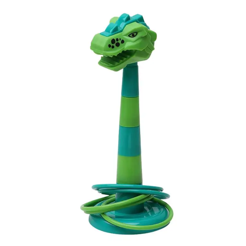 

Rings Toss Game For Kids Toss Ring Game Dinosaur Ring Toy Cartoon Tossing And Active Play Set Portable Outdoor Toss Game For