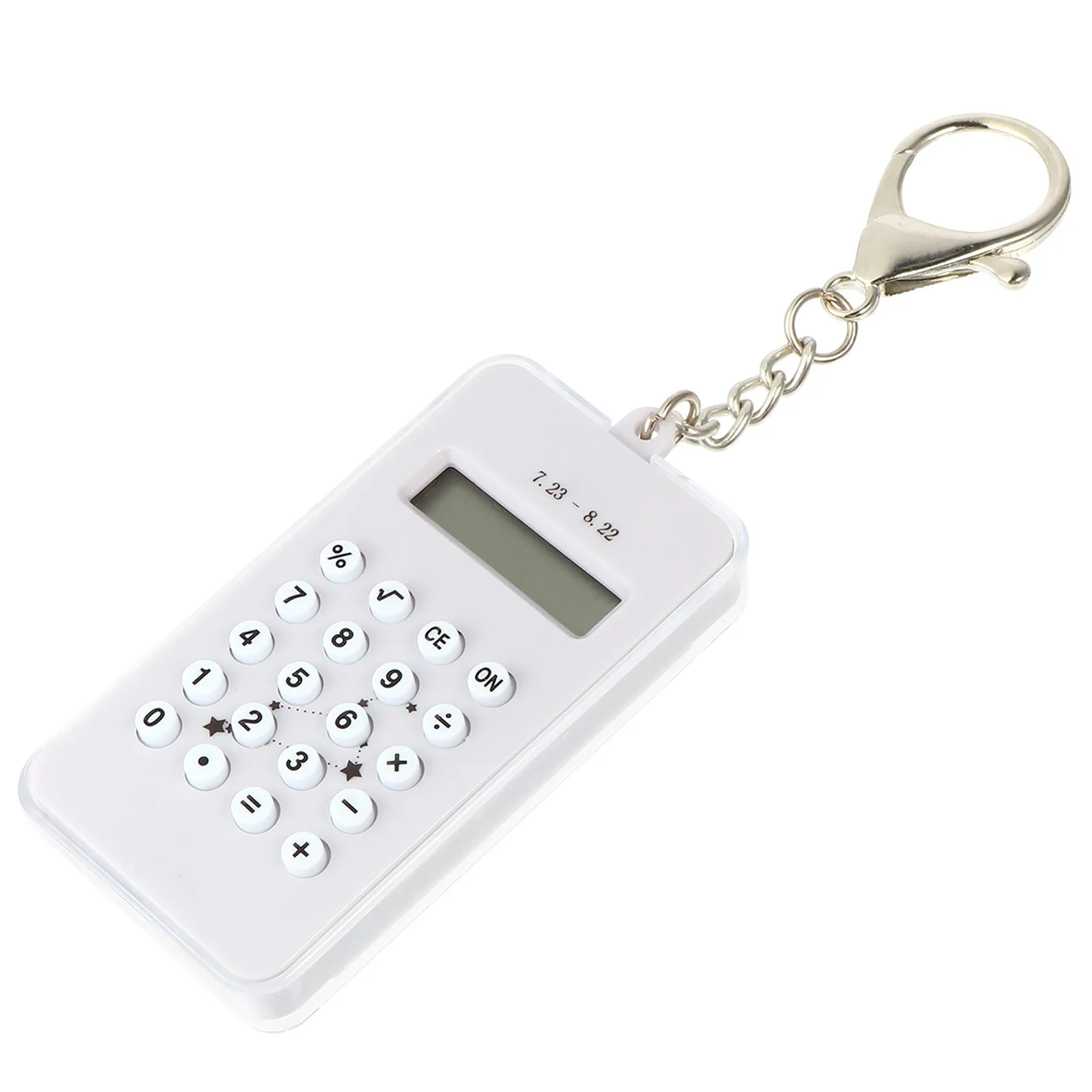 1PC Calculator Keychain Creative Practical Student Cute Decorative Bag Pendant Mini Key Ring Small Light Easy Carry