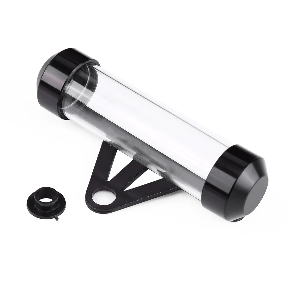 

Universal Motorcycle Motorbike Secure Tax Disc Tube Cylindrical Holder Frame Waterproof Black