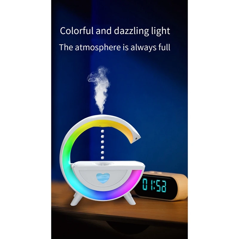 Anti-Gravity Air Humidifier With Bluetooth 5.0 Speaker RGB As Shown For Home Office Humidifier