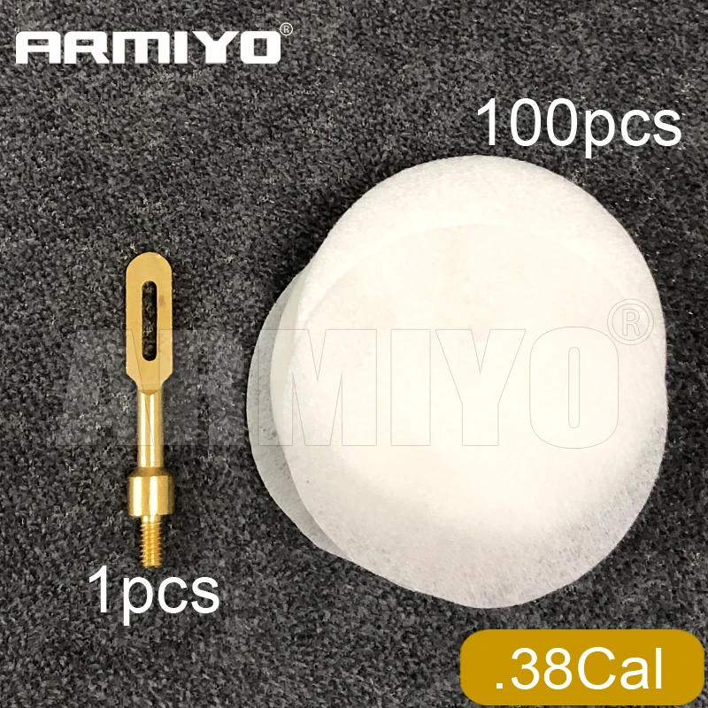 Armiyo Schlauch- und Rohrreinigungspads aus Wollfilz mit Löchern, 6 cm, Messinghalter, massive Schlitzspitzen für 4,5 mm bis 9 mm Jagd – Detail 8