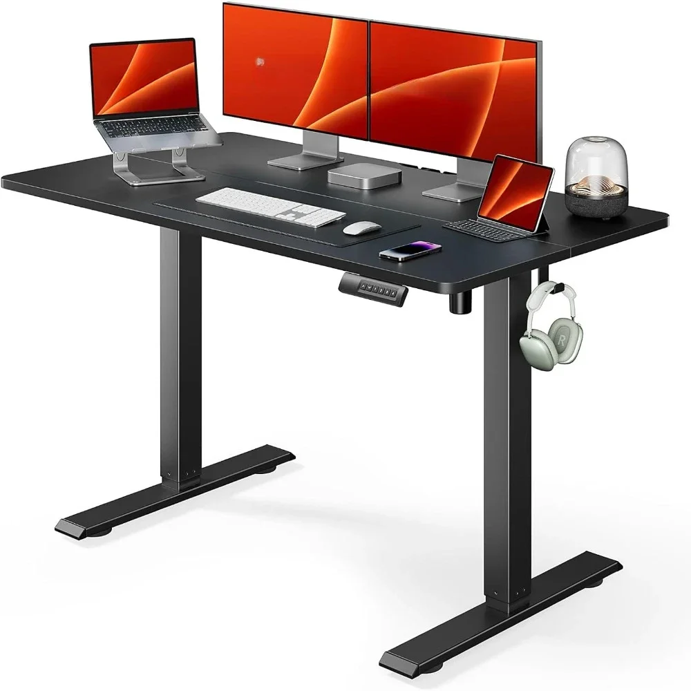 Electric Standing Desk with Sedentary Reminder, 48 * 24 Inch Standing Desk Adjustable Height, Stand up Desk