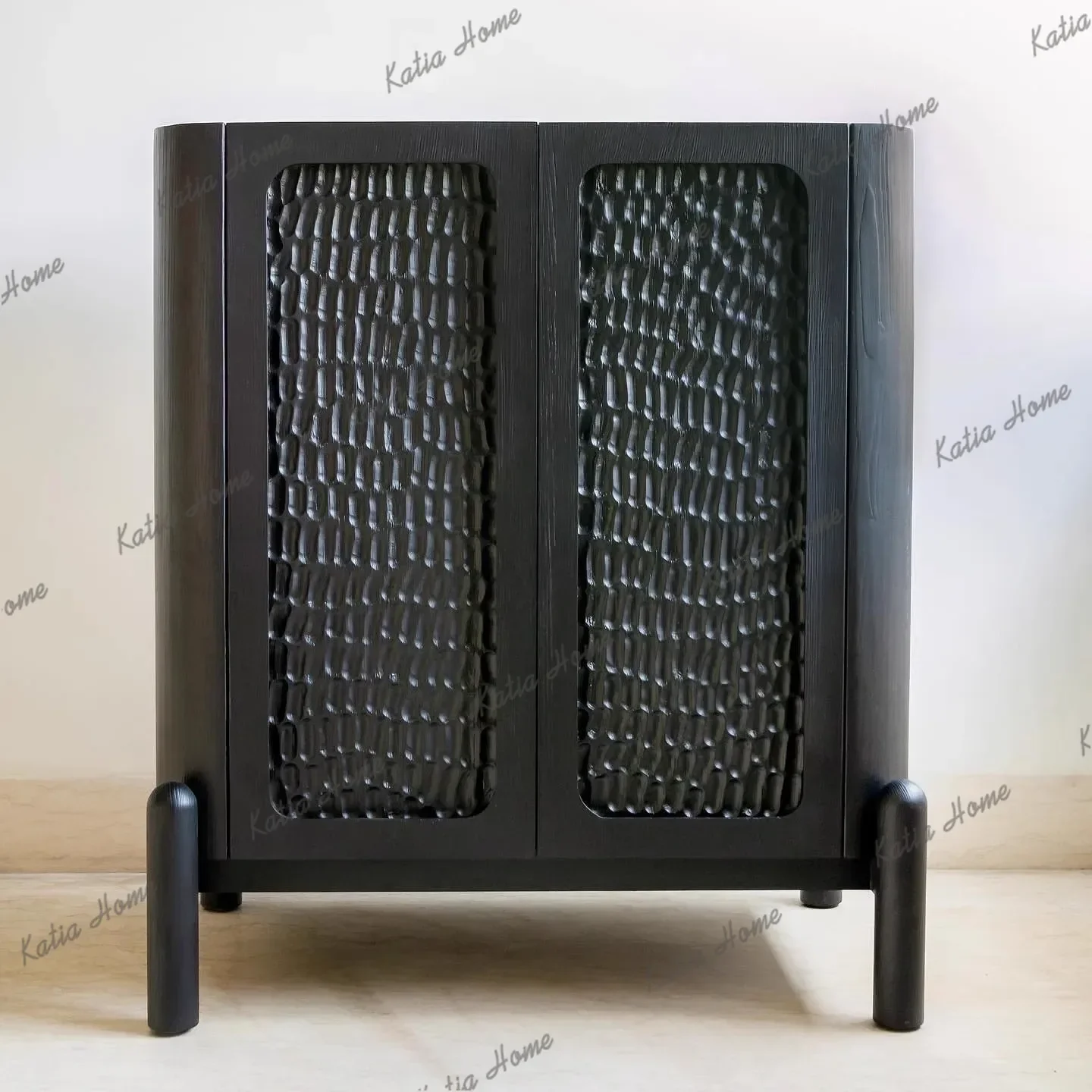PG Medieval solid wood dining side cabinet retro home living room bedroom locker