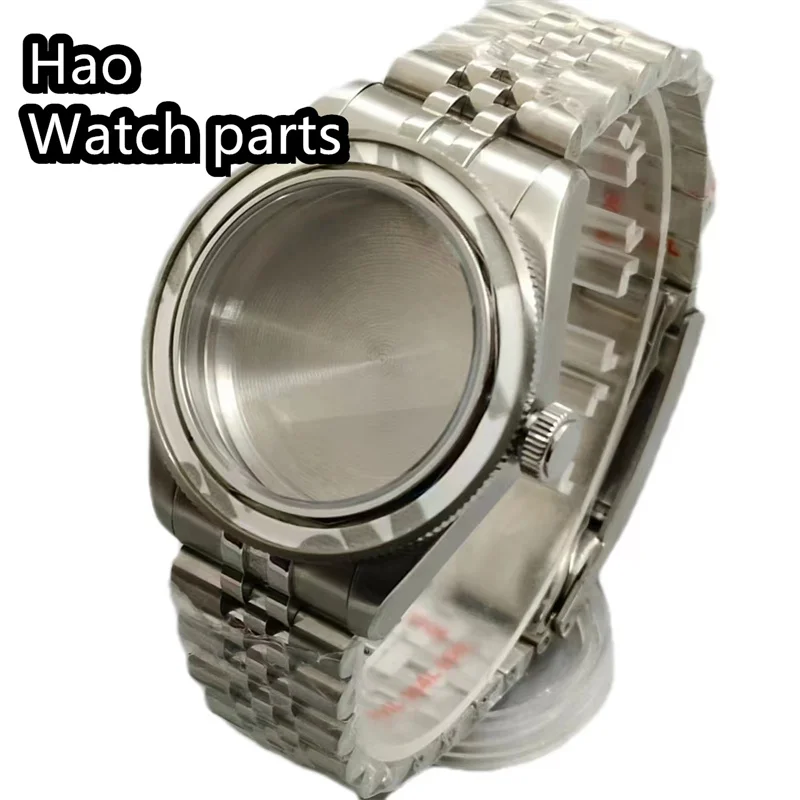 BLIGER 39mm silver Rose gold black sterile watch case Domed sapphire glass fit NH34 NH35 NH36 PT5000 movement