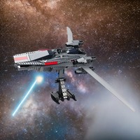592PCS Star Battle Atreides Royal U-Wing Fighter Building Blocks Educational DIY Toy for Kids Operational Skill Development