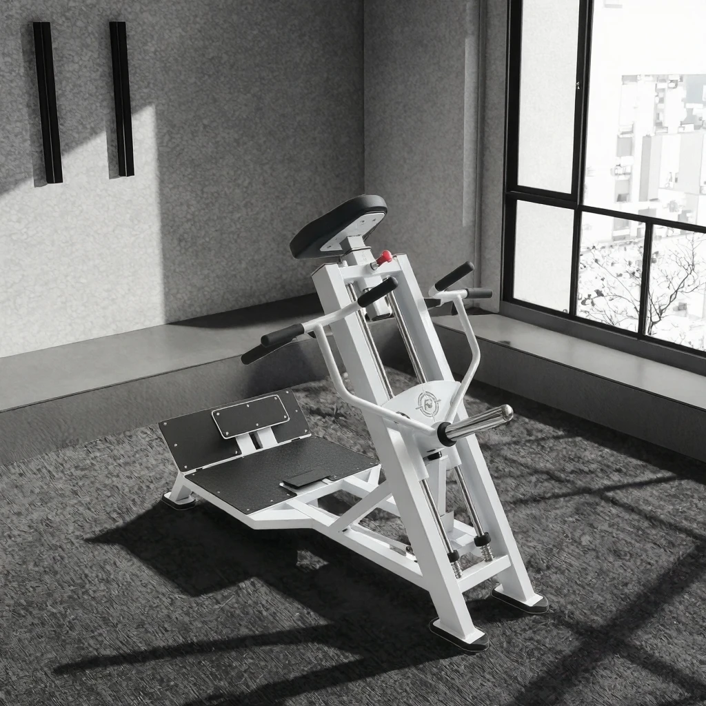 Commercial Incline T Bar Row Machine Wide Loading Sleeve Anti Shake Frame Back Strength Training Equipment for Gym
