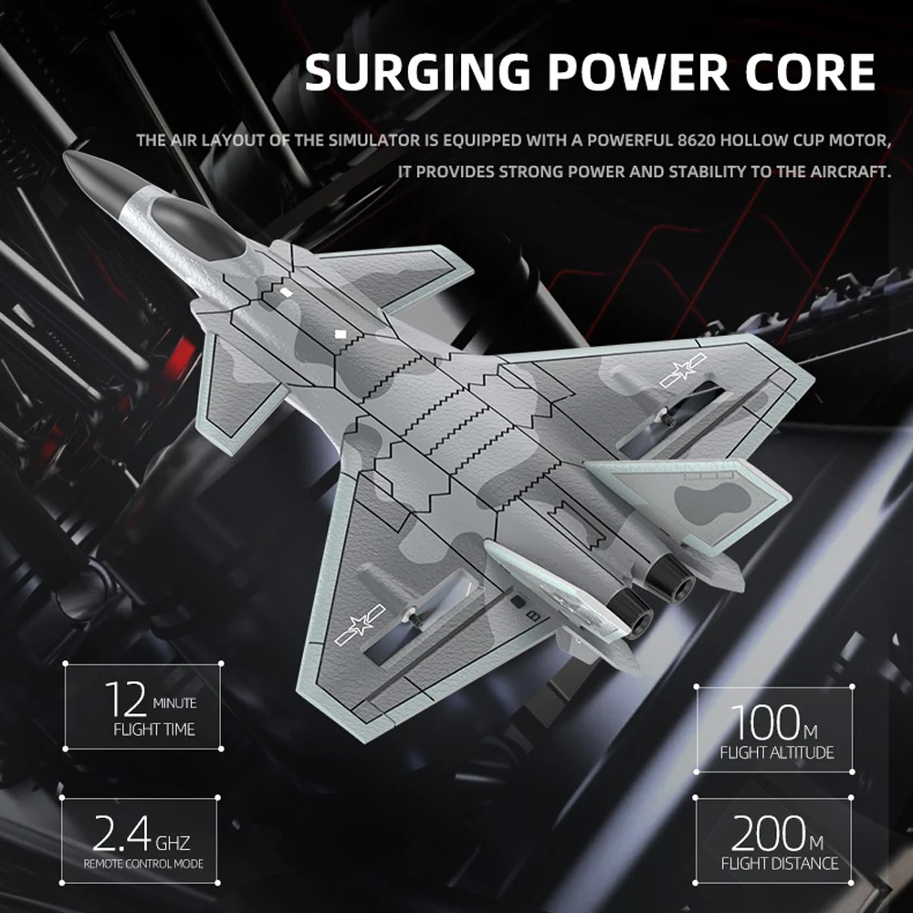 J20 4CH Modello Aliante BM20 RC Fighter 2.4G Aereo telecomandato 3D6G EPP Schiuma Aerei Giocattoli per bambini Adulti Regali