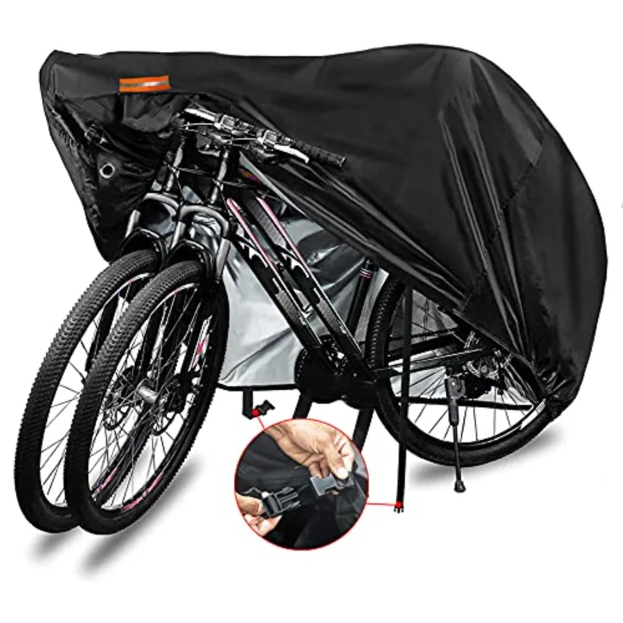 

Bike Cover for 1, 2 or Waterproof Bicycle Cover Outdoor Bike Storage Covers X 420D Heavy Duty Rain Sun UV Wind Proof Mountain R