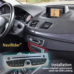 RENAULT Fluence 2013-2016 차량용 비디오 플레이어 용 RENAULT Megane 3 2008-2014 용 Android 화면을 제어하는 OEM 스타일 제어판