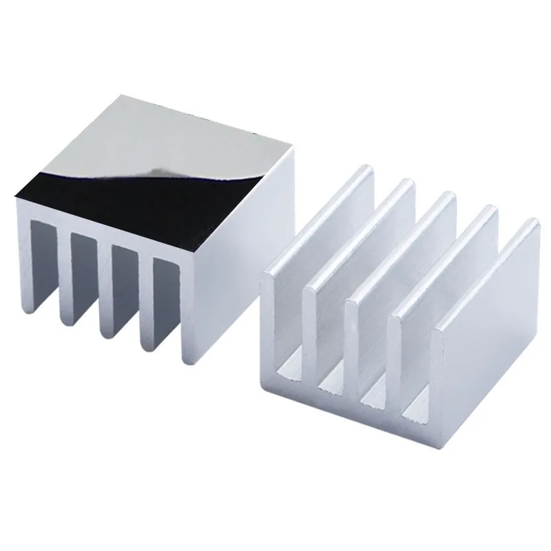 En-Labs-Dissipateur thermique double face en aluminium, 10 pièces, 14x14x10mm, refroidisseur pour puce électronique religieuse avec municipalité 48A, ruban adhésif thermique