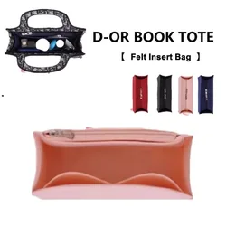 Felt Insert Bag Organizer for BOOK TOTE Small  Makeup Handbag Organizer Travel Inner Purse Cosmetic Bag