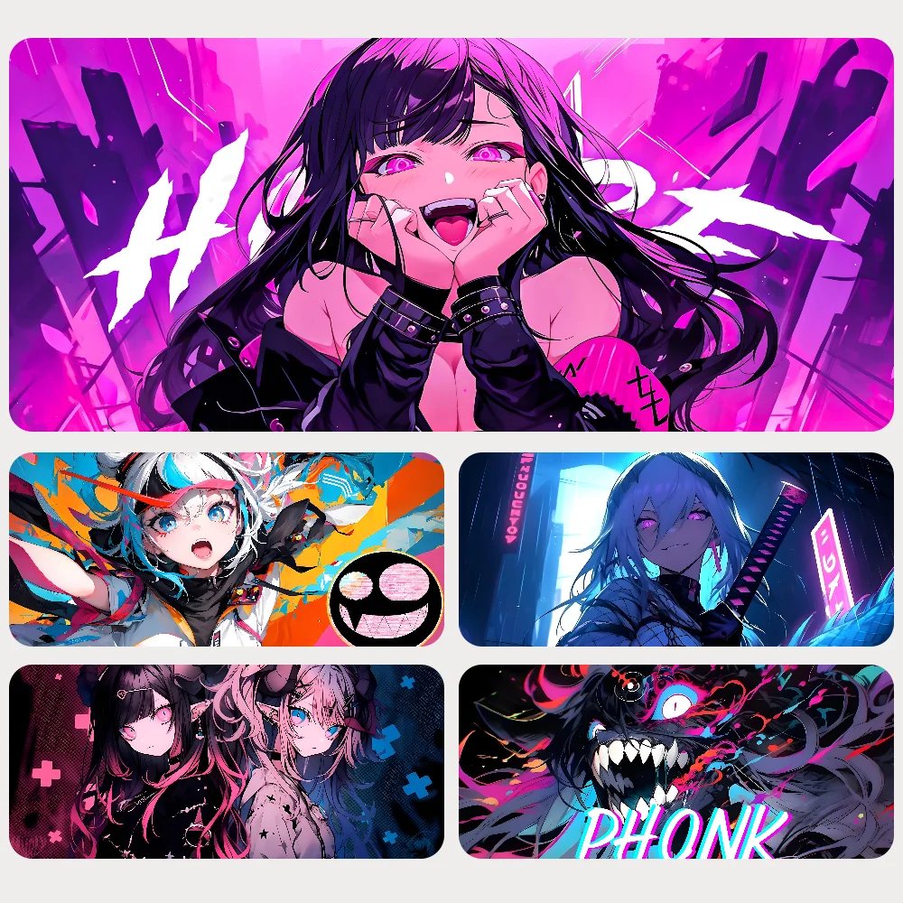 

Large Gaming Mouse Pad Anime Girl Mousepad Mouse Mat Desk Mat With Pad Gaming Accessories Prime Gaming XXL Keyboard Pad Padding