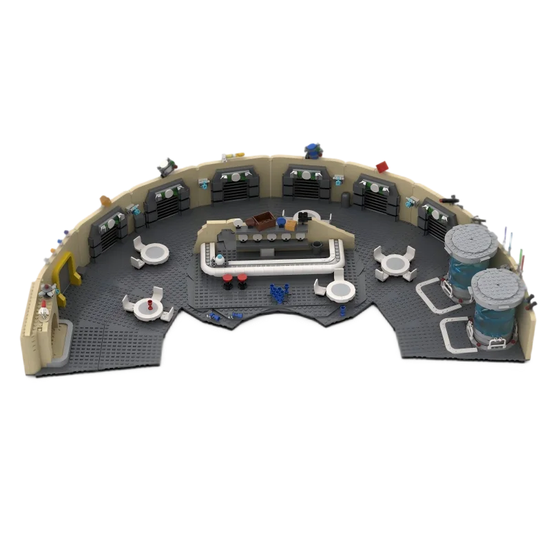 سلسلة العمارة لمشهد الفيلم الشهير ساغا كانتيناس MOC بنة وحدات تكنولوجيا الهندسة المعمارية الطوب نموذج اللعب عيد الميلاد Gi #4