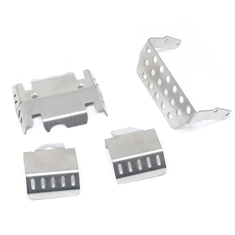 Stainless Steel Chassis Armor Protection Protector Skid Plate for CROSSRC EMO X Rhinoceros X2 Lion RC Car Upgrade Parts