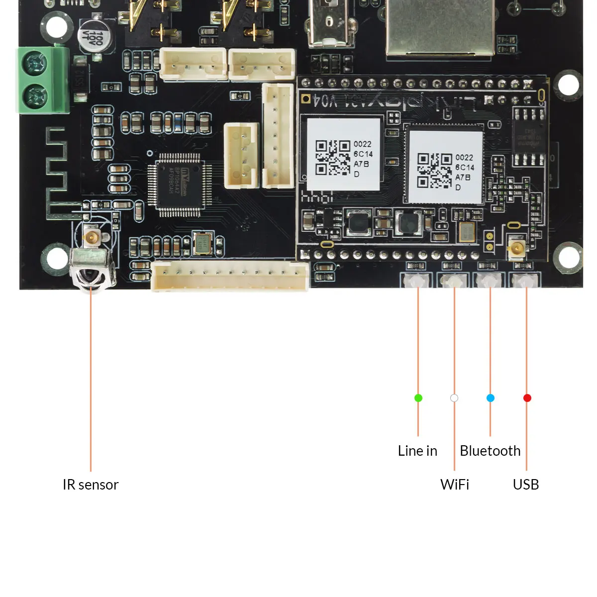 Odbiornik audio Bluetooth Up2Stream Pro V3 bezprzewodowa tablica odbiorcza audio bezprzewodowy moduł muzyczny stereo wielofunkcyjny DIY WIFI Audio