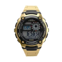 Reloj de choque Original, reloj electrónico deportivo unisex, función completa, pantalla LED, aleación, hora mundial, serie de roble