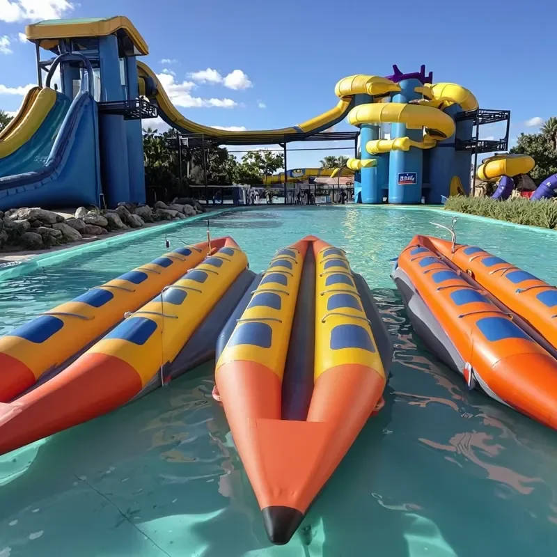 Factory Direct PVC Double Inflatable Towable Banana Boat for Water Sports with 10-12 Passengers and 100-500kg Capacity
