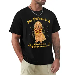 My Patronus Is A Golden Retriever T Shirt Harajuku Short Sleeve T-shirt 100% Cotton Graphics Tshirt Tops