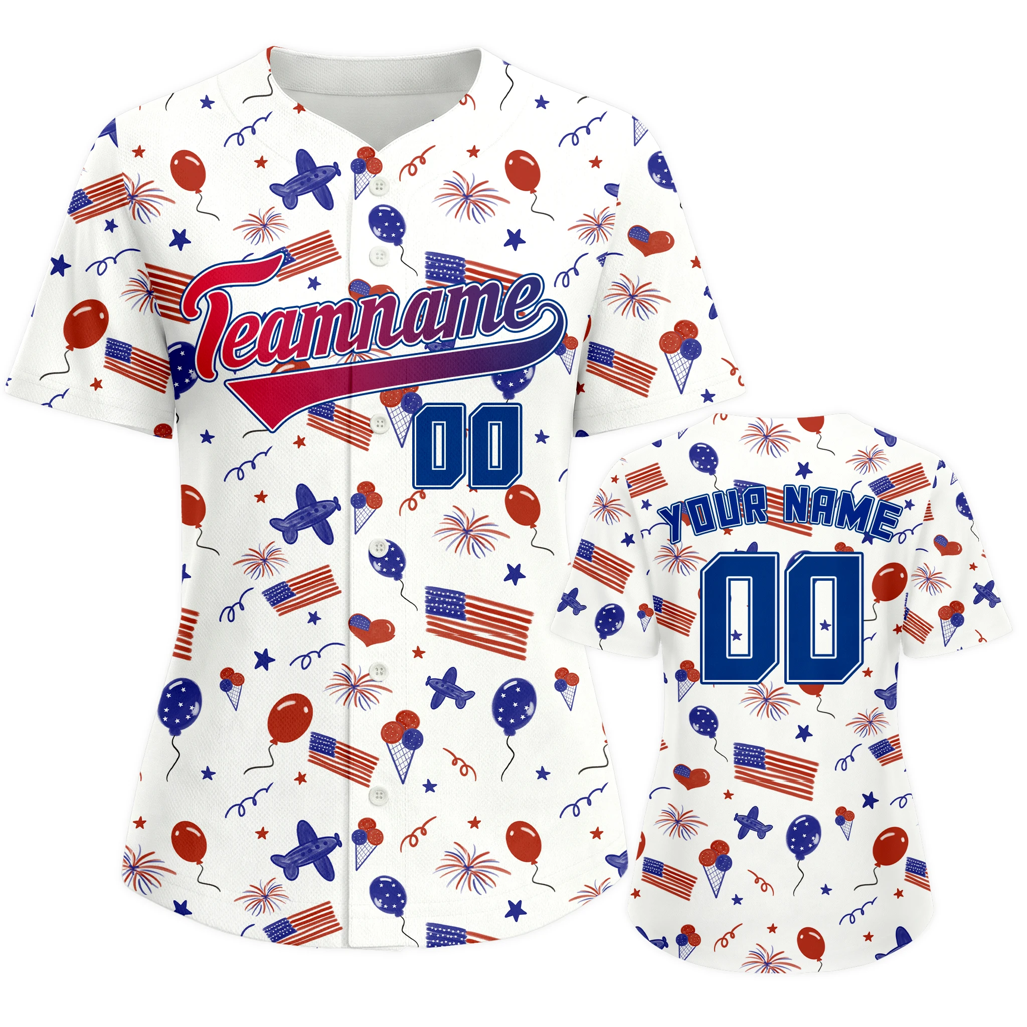 Custom USA Baseball Jersey for - Embellish Knit ulasan dan harga