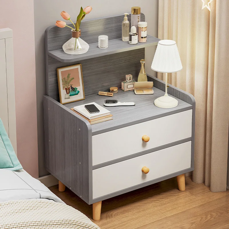 

bedside table household simple widened bedside multi-functional storage small chest cabinet multi-layer storage cabinet with