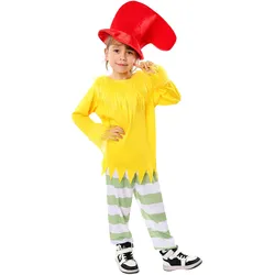 Dr. Suess Toddler Sam I am Costume 3 Pcs Classic Storybook Character Costume Reading Across America Day Costume Red Yellow White
