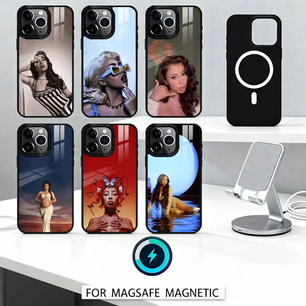 

I-Isolationkali-U-uchis-S-Singer Phone Case Magnetic For iPhone16 15 14 13 12 Pro Max For Magsafe Wireless Charging Cover