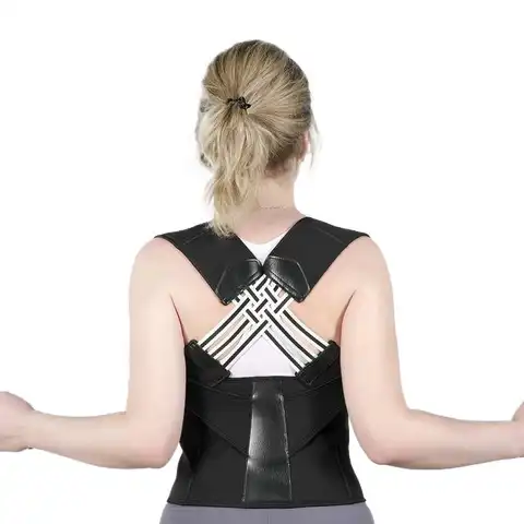여성 및 남성용 자세 교정기, 조절 가능한 어깨 자세 교정기, 등 교정기, 중상부 척추용
