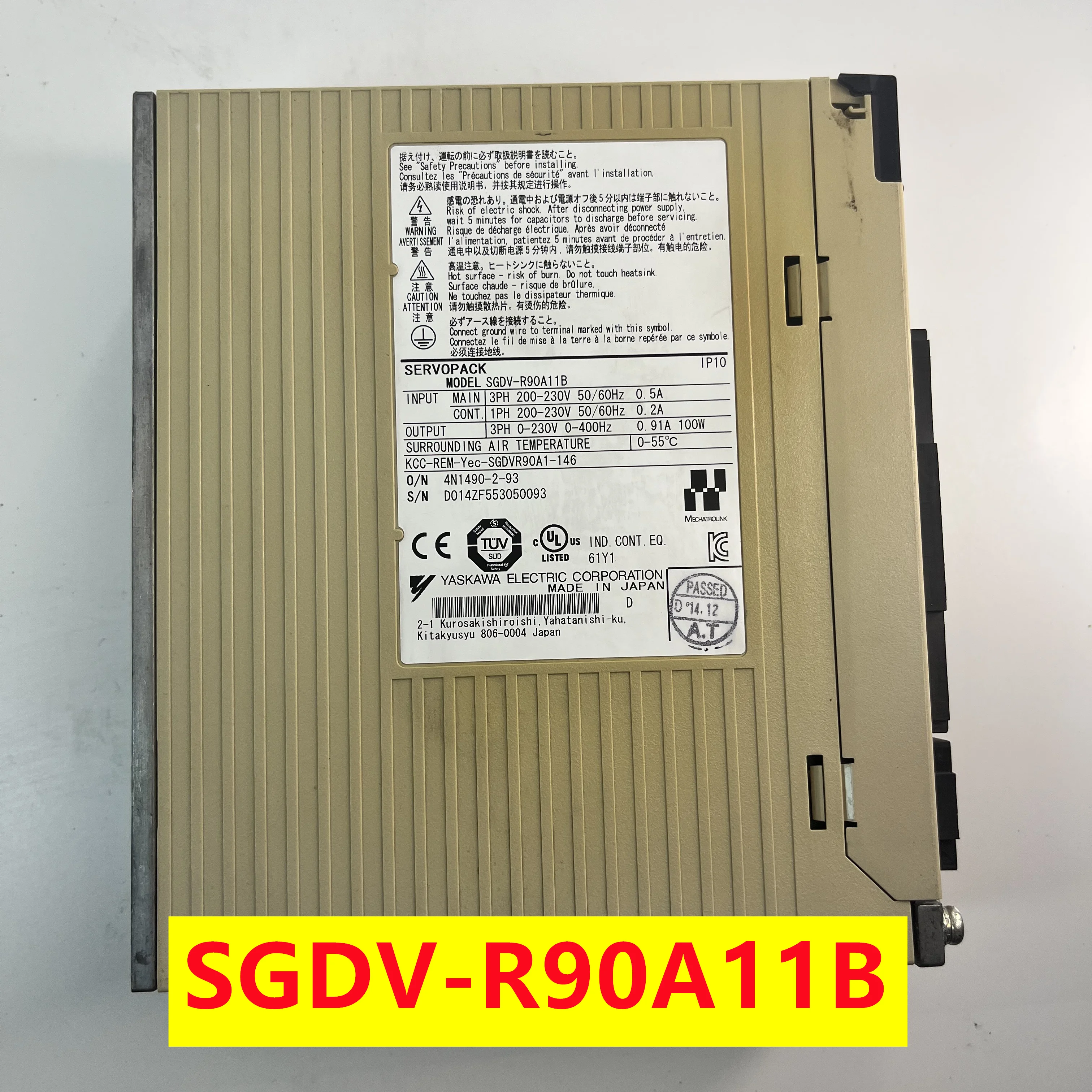 

SGDV-R90A11B Yaskawa servo drive SGDV-330A11A SGDV-120A01A/A05A/A11A/A01A002000/A1A00200/180/200 warranty 1 year Yaskawa drive