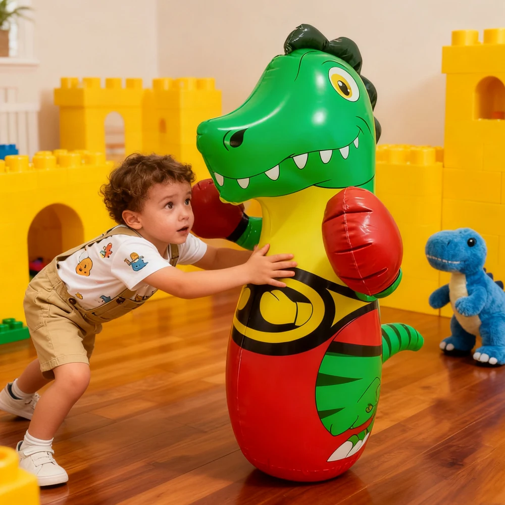 Parent Child Toys Inflatable Dinosaur Tumbler Boxing Punching Bag Boys Sport Games Toys Indoor Outdoor Toy kid Birthday Gift