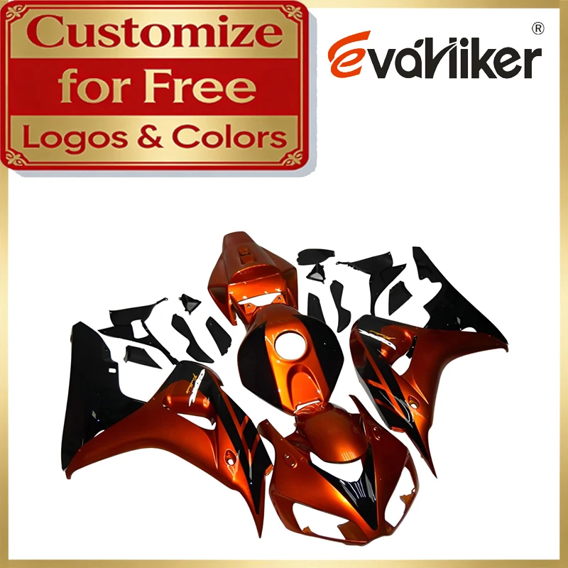 

ABS Plastic Fairing For Honda CBR1000RR 2006 2007 Motorcycle Fairing Injection Molded orange CBR1000 RR 06 07