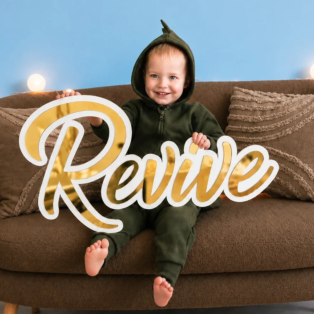 Custom Acrylic Mirror Name Sign Personalized Baby Name Sign Decor Baby Shower Nursery Decor Wedding Party Plaque Store Sign