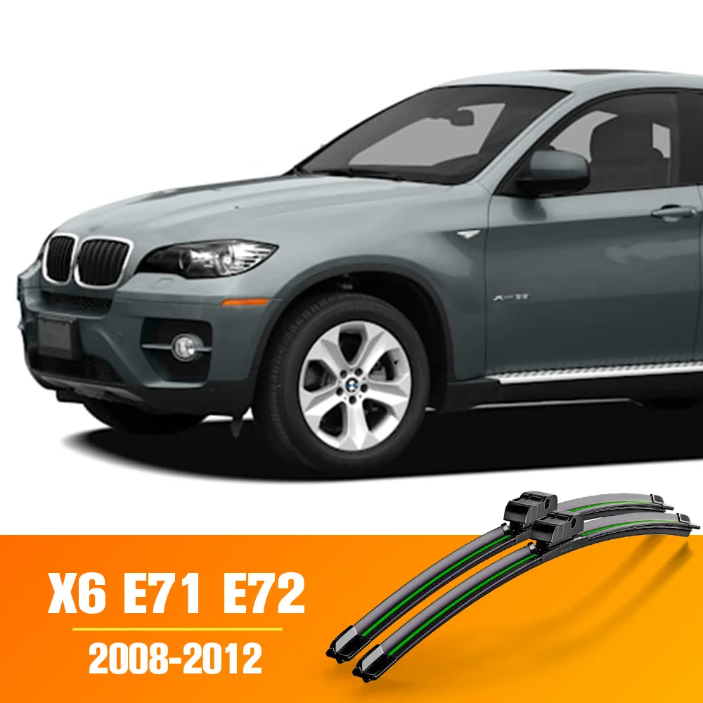 Scheibenwischer Frontwischerblätter Für BMW X6 E71 E72 2008 2009 2010 2011 2012 Windschutzscheibe Windschutzscheibe Frontscheibe 24 "+ 20" LHD Zubehör